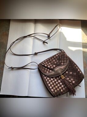 Jay Herbert New York Vintage Leather Suede Cross Body Bag